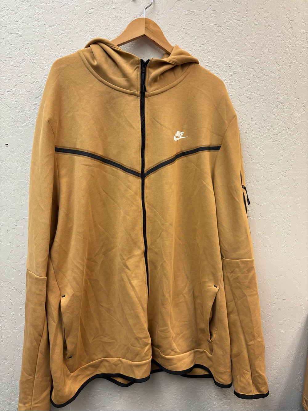 Nike Tech Fleece Hoodie Full Zip tan Men’s Jacket 3xlt
